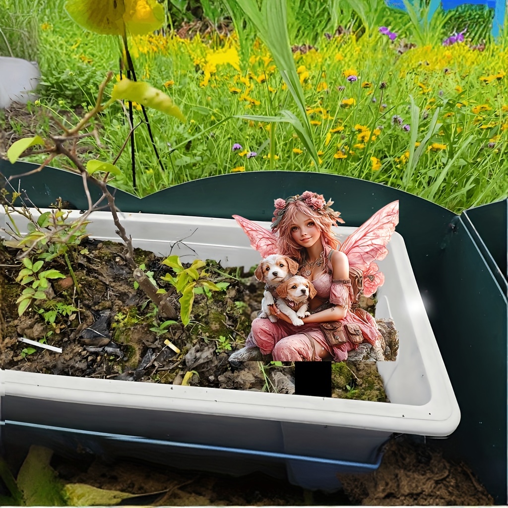🔥Last Day Promotion 49% OFF-Pink fairy with two puppies