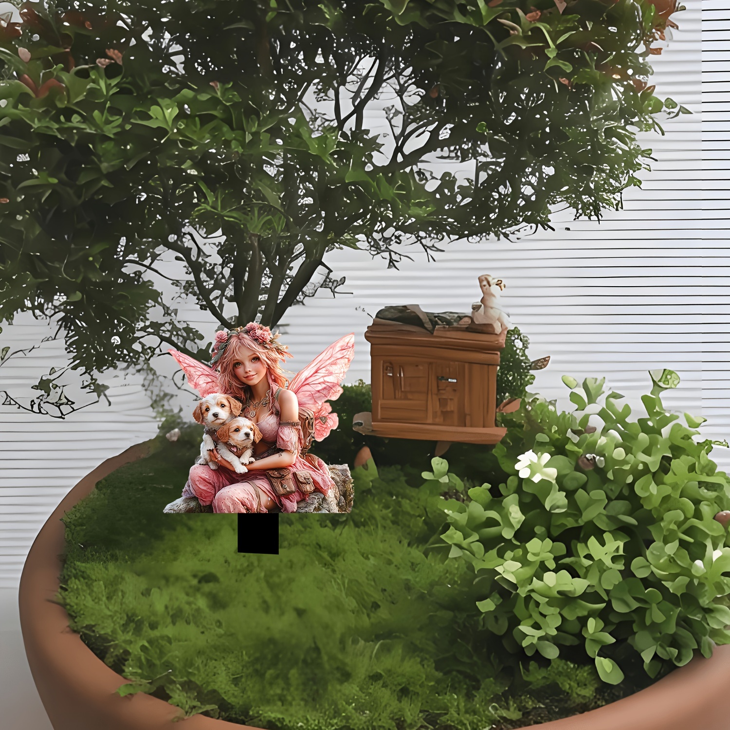 🔥Last Day Promotion 49% OFF-Pink fairy with two puppies