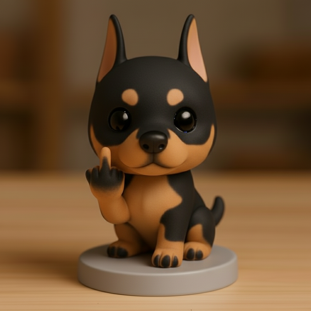 Funny Middle Finger Dog Ornament – The Perfect Gag Gift 🎁🐕