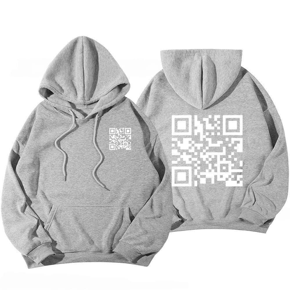 Funny FU QR Code Hoodie