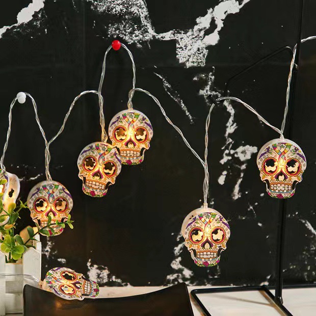 Halloween Painted Skull Lantern-KOLAICH™