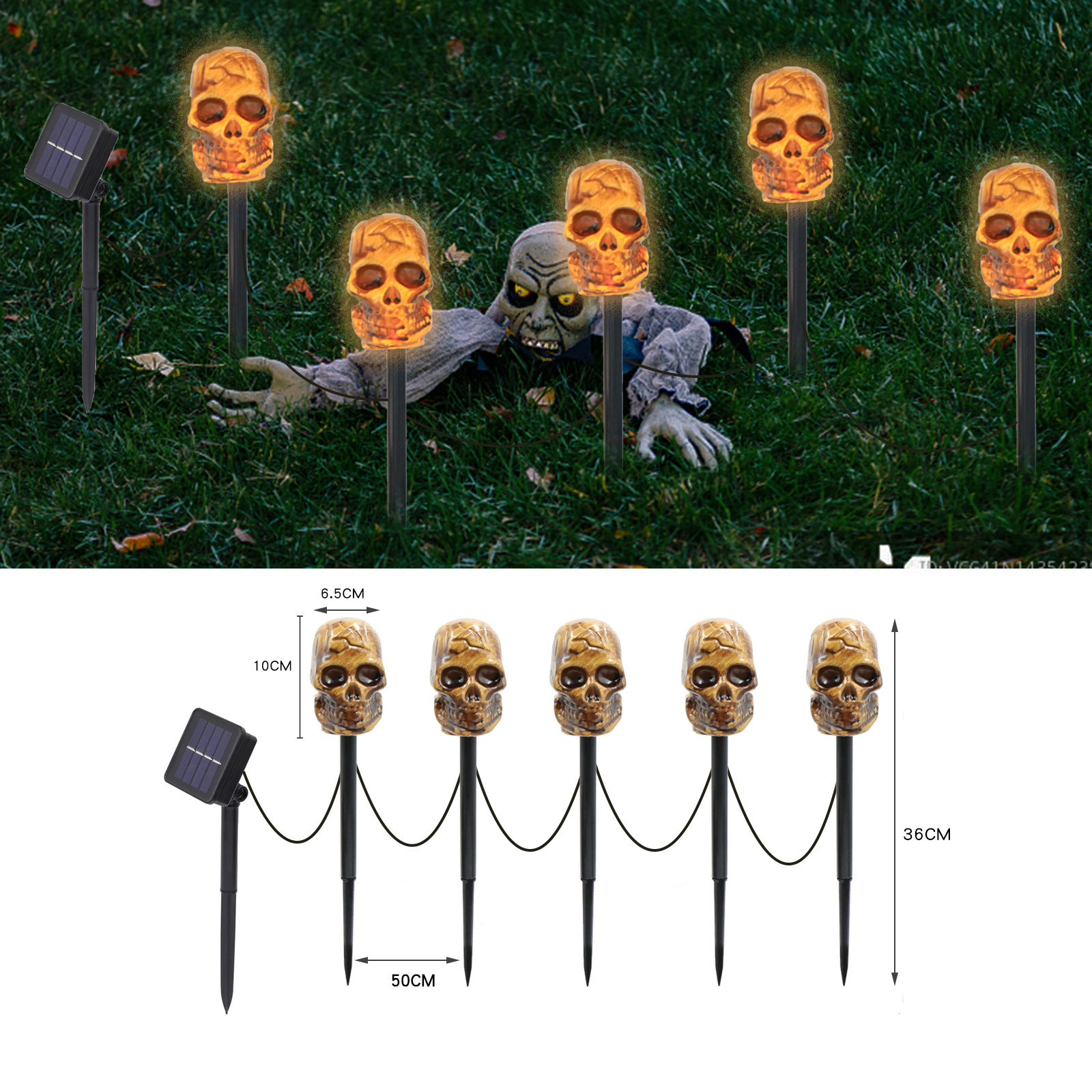 Halloween Outdoor Waterproof Pumpkin Light(5 Packs)-KOLAICH™
