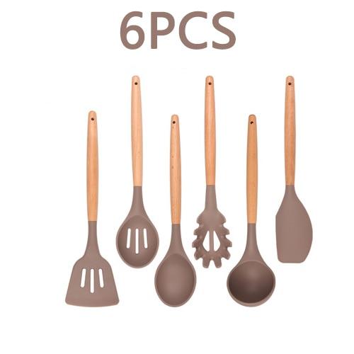 Kitchenware Cooking Utensils Set With Wooden Handle-KOLAICH™