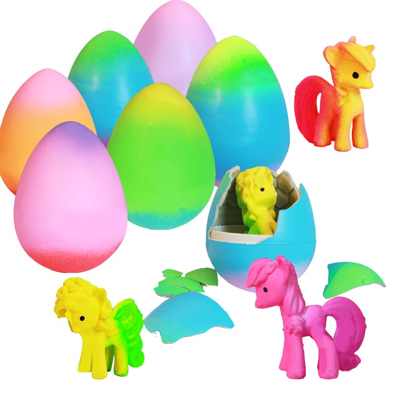 6 Pack Hatching Growing Unicorn Eggs
