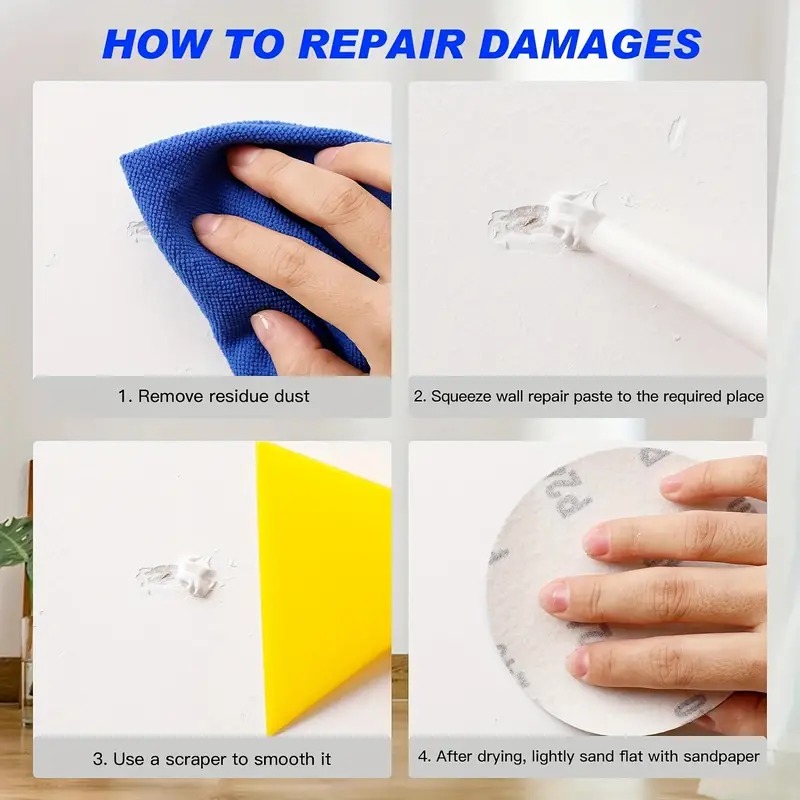 Wall Repair Paste Putty Repair Kit With Scraper-KOLAICH™