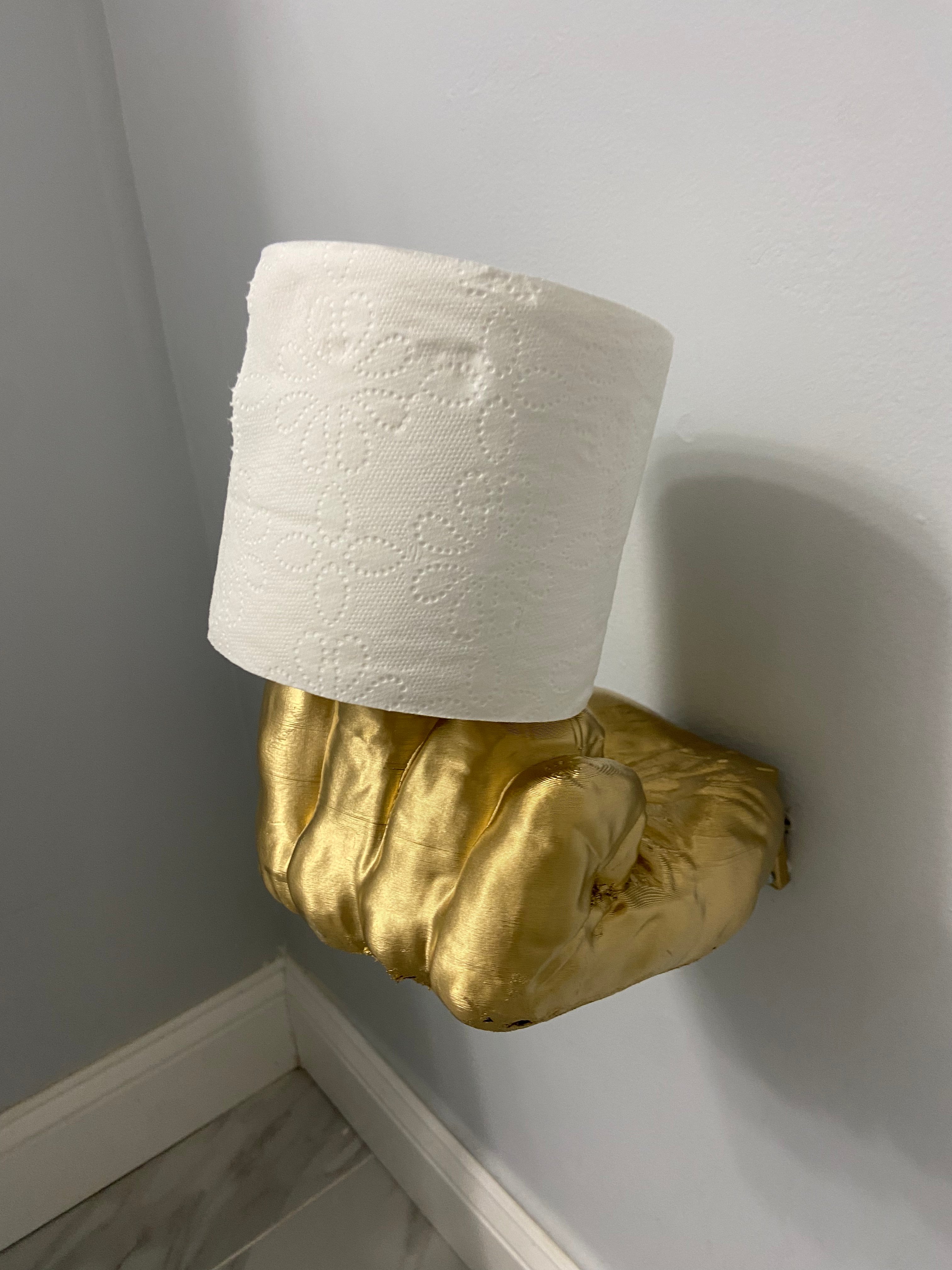 MIDDLE FINGER TOILET PAPER HOLDER