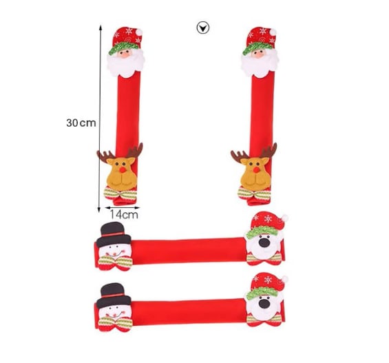 SNOWMAN KITCHEN HANDLE DOOR COVERS