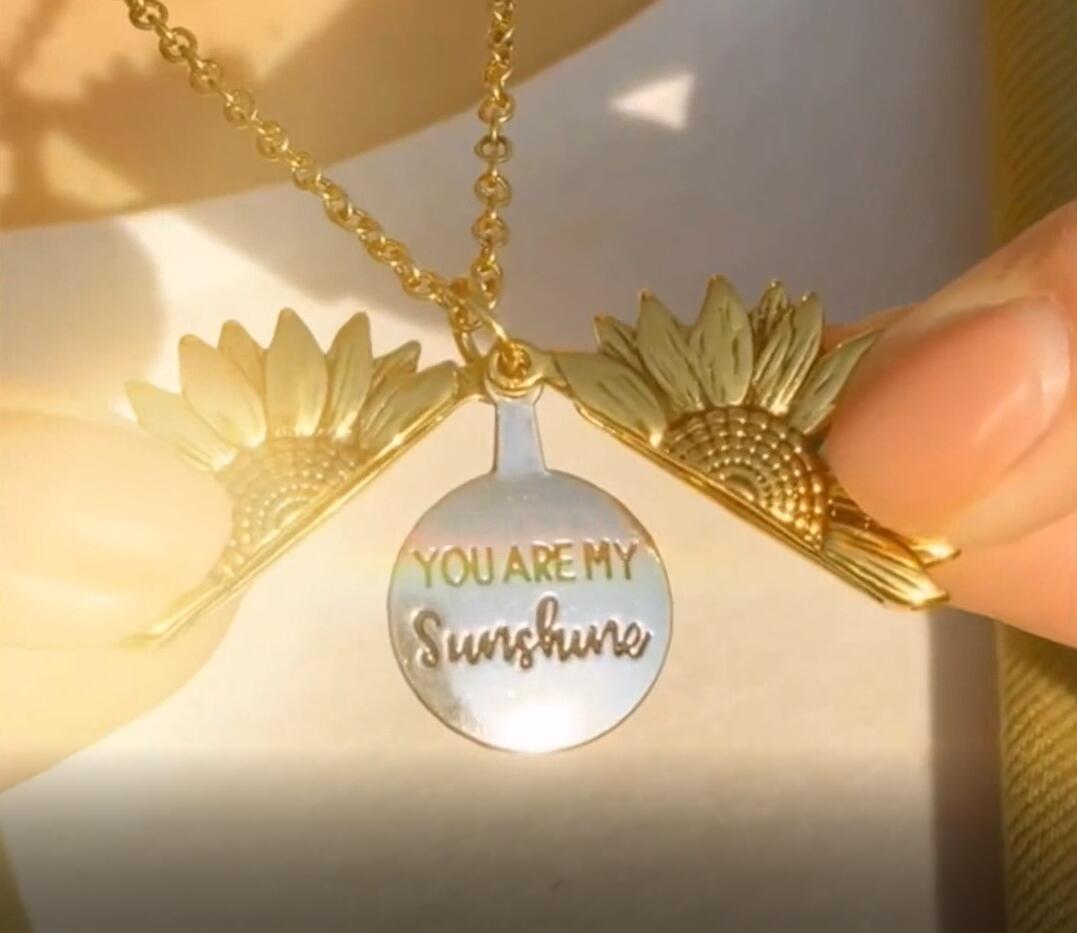 "You Are My Sunshine"Sunflower Necklace With Gift Box (Buy 2 Get Free Shipping）-KOLAICH™