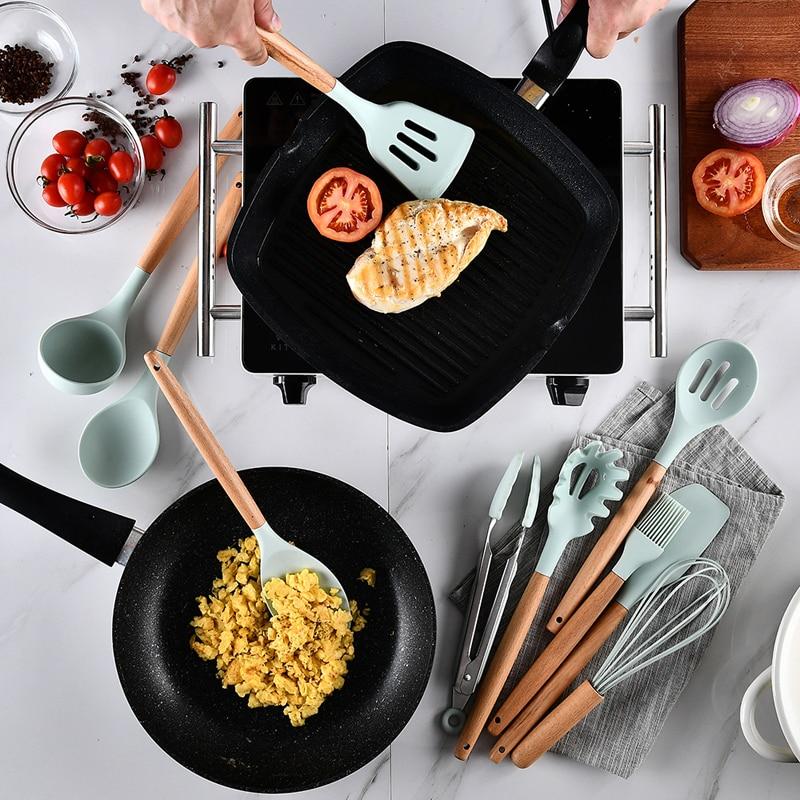 Kitchenware Cooking Utensils Set With Wooden Handle-KOLAICH™