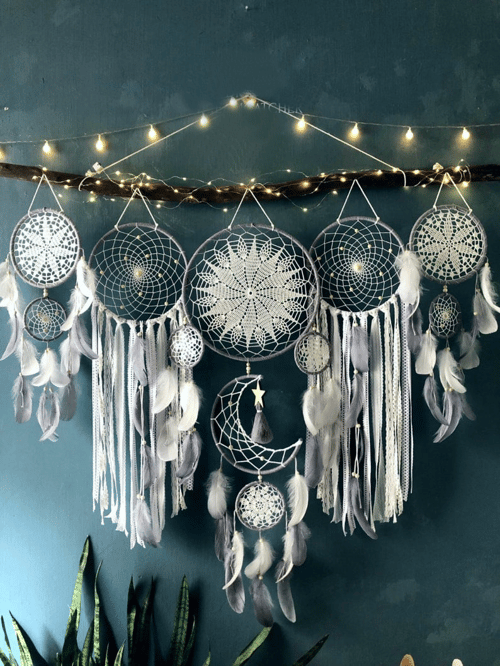 Dreamcatcher moon and stars hanging over the bed(Hot Sale-48% Off ）-KOLAICH™
