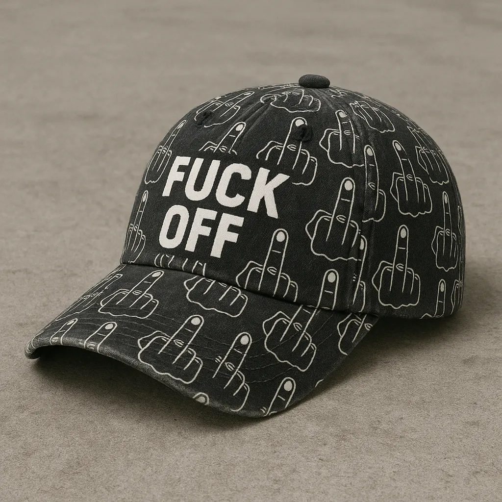 "FUCK OFF" Graphic Cap