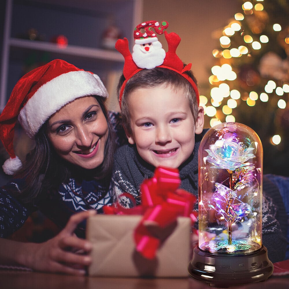 Color simulation rose lamp