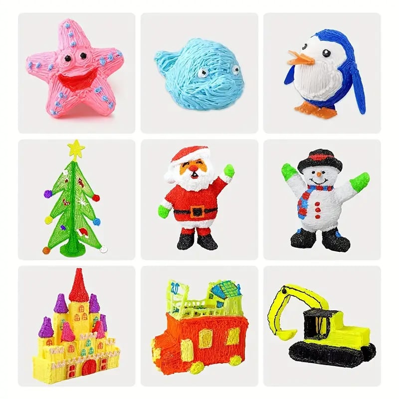 NEW 3D Printing Pen 3d Pen Set for Kids Chidren Child's Birthday Christmas Creative DIY Gift LCD Display with PLA Filament