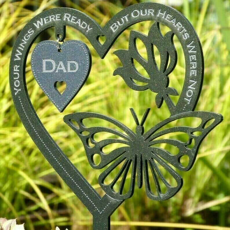 🔥Last Day 49% OFF🔥 - Memorial Gift Butterfly Ornament Garden Plaque