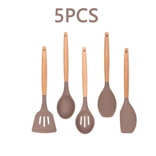 Kitchenware Cooking Utensils Set With Wooden Handle-KOLAICH™
