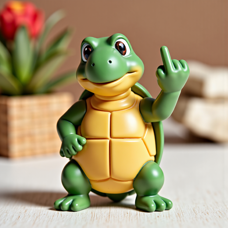 🐢 The Ultimate Middle Finger Turtle Figurine