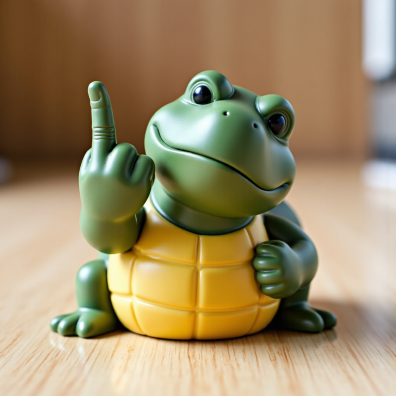 🐢 The Ultimate Middle Finger Turtle Figurine