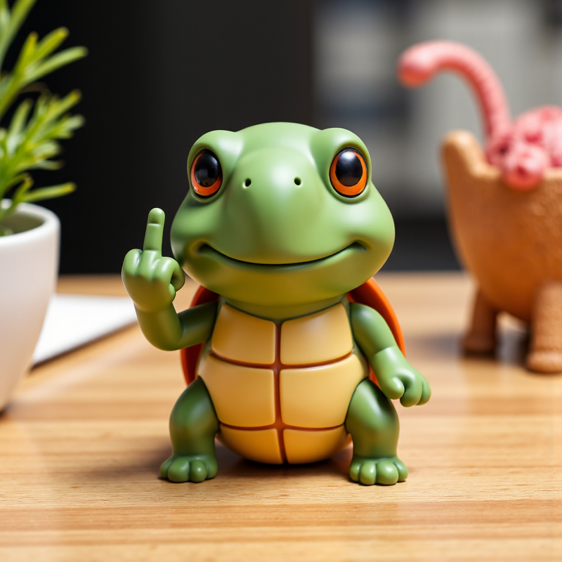 🐢 The Ultimate Middle Finger Turtle Figurine