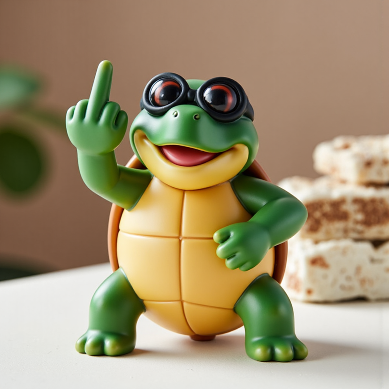 🐢 The Ultimate Middle Finger Turtle Figurine
