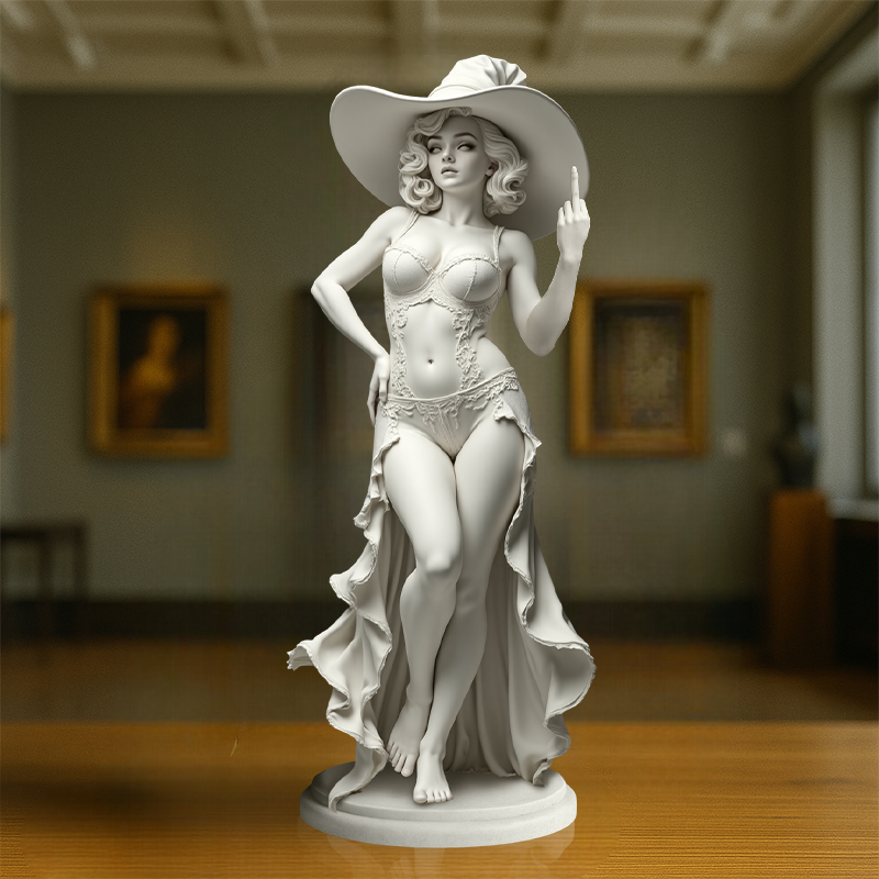 🎨✨Golden Diva with Attitude – The Original ‘Talk to the Hand’ Icon!【Limited Edition】