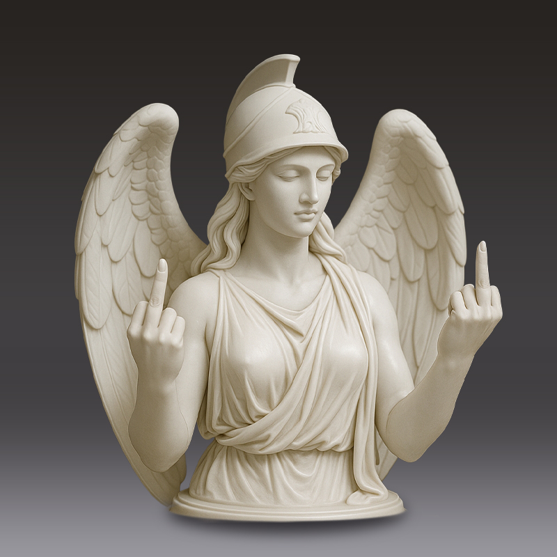 🎨✨ Athena with Attitude - The original “Talk to the Hand” icon!