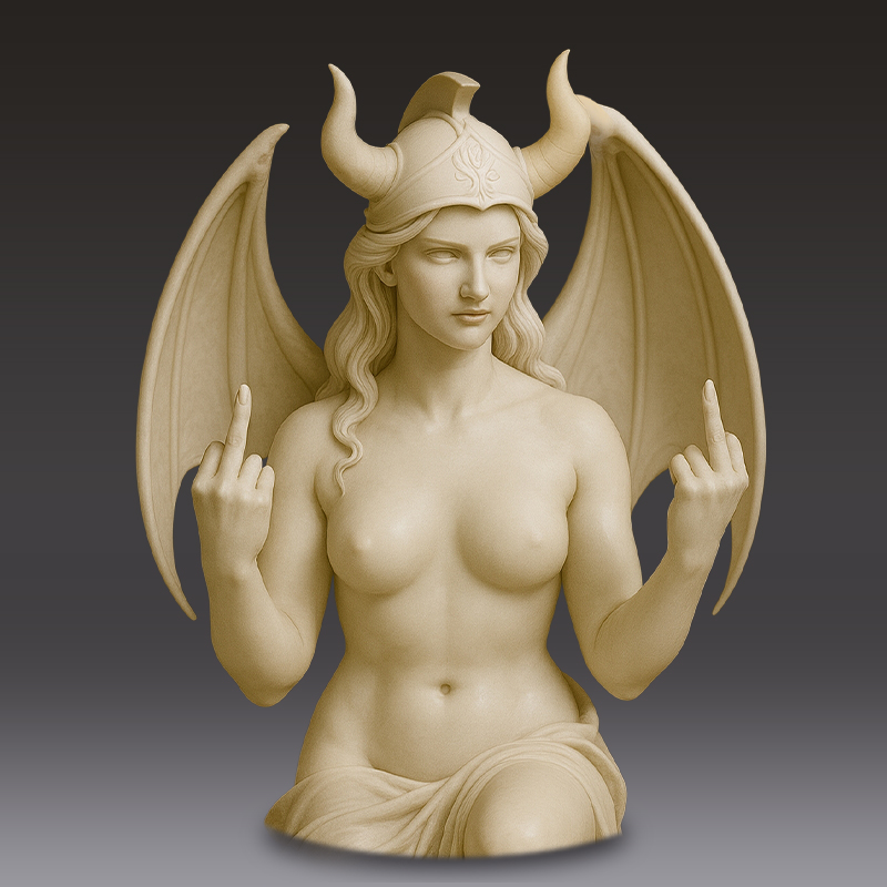 🎨✨ Athena with Attitude - The original “Talk to the Hand” icon!