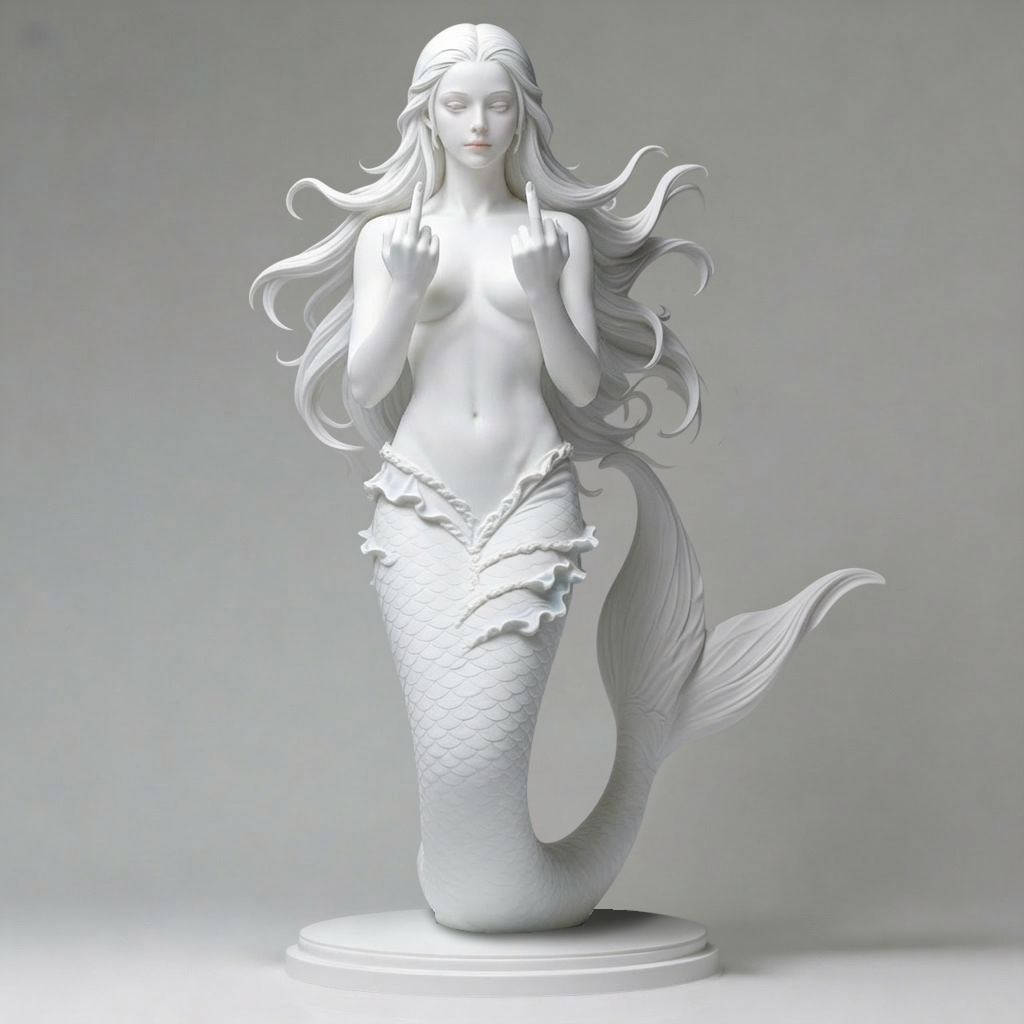 🎨✨KOLAICH™🎄 Attitude Mermaid — Original “Talking to the Wall” Icon!