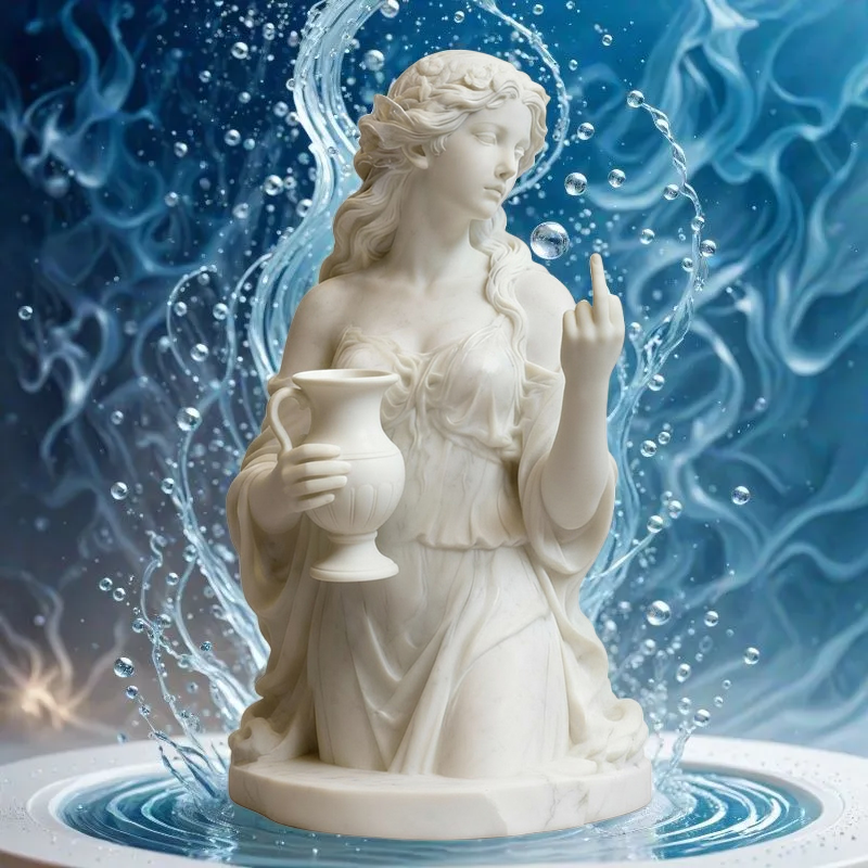 🎨✨ Aquarius with Attitude - The original “Talk to the Hand” icon!