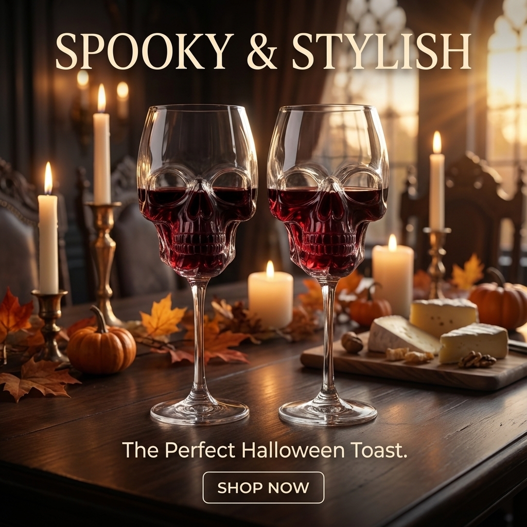 💀Skull Wine Glasses