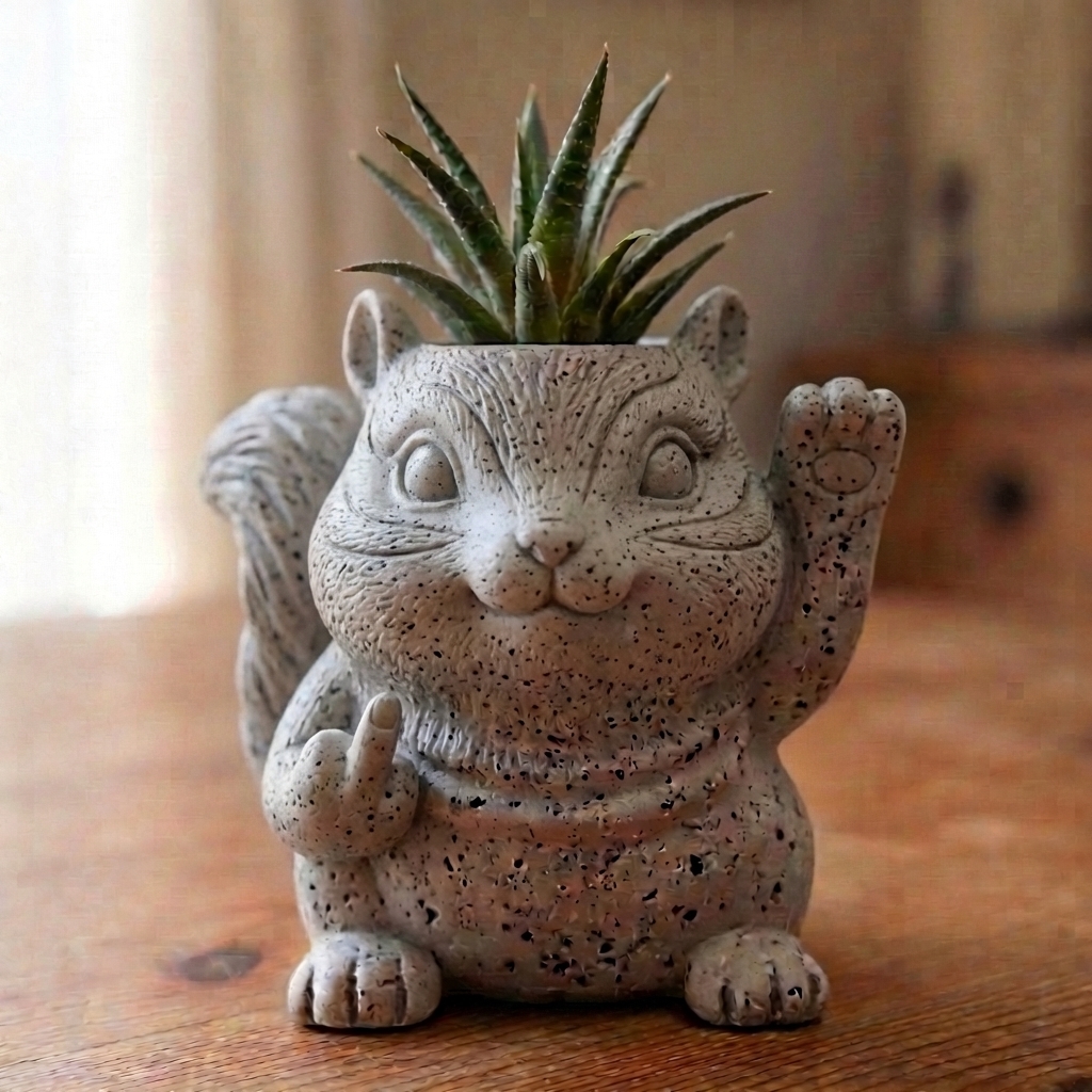 Funny Animal Succulent Planter – Cute Attitude Plant Pot