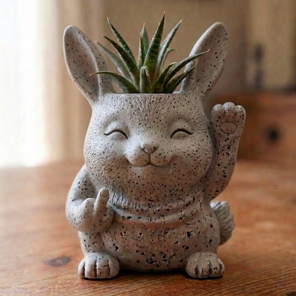 Funny Animal Succulent Planter – Cute Attitude Plant Pot