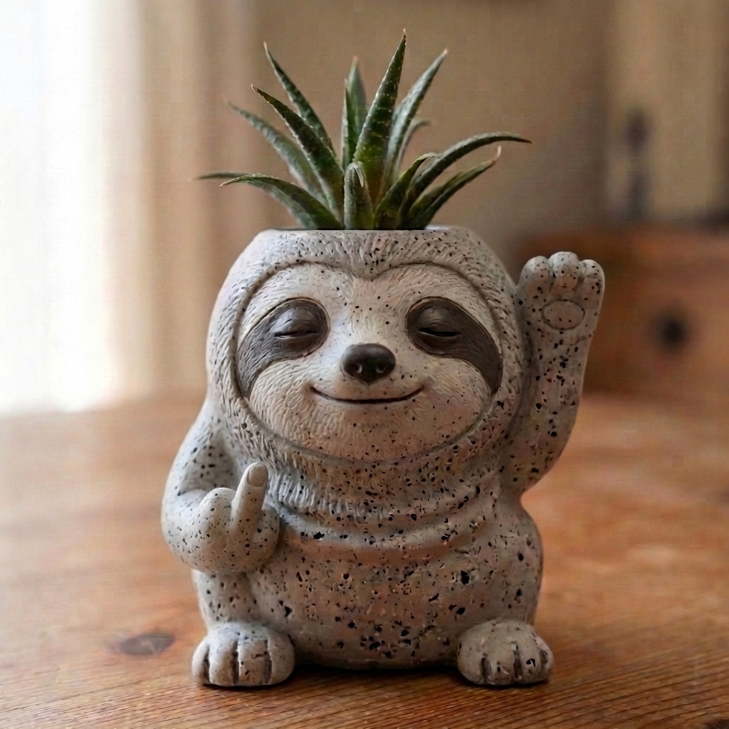 Funny Animal Succulent Planter – Cute Attitude Plant Pot