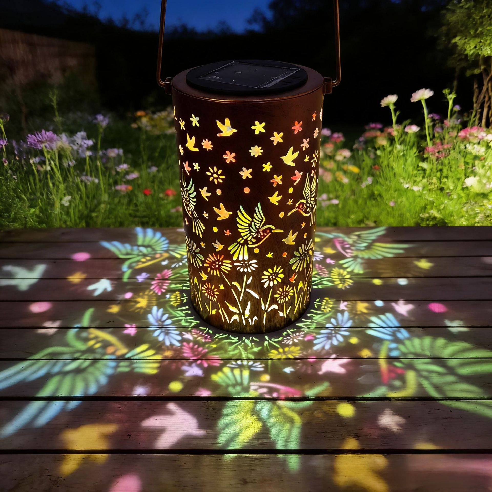 🎖️Colorful Sunflower Glow Solar Garden Lantern-KOLAICH™