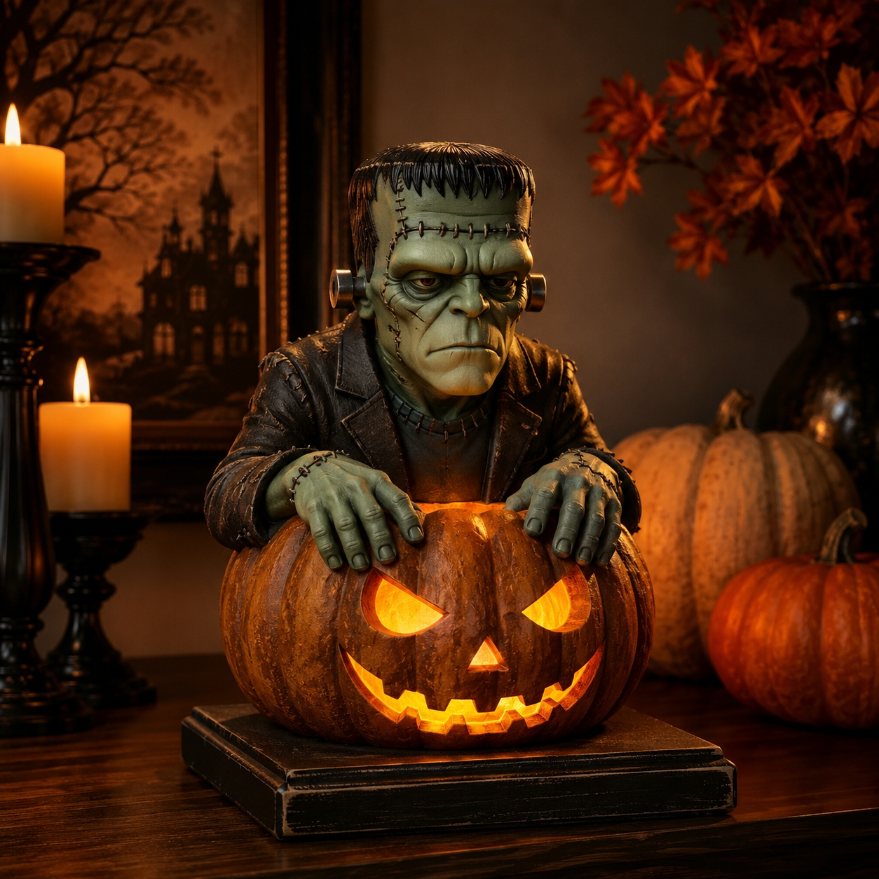 🎃 Halloween Pumpkin-Shaped LED Collectible Series