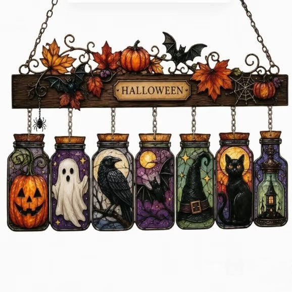 👻Halloween Jar Acrylic Suncatcher🎃🏆-KOLAICH™