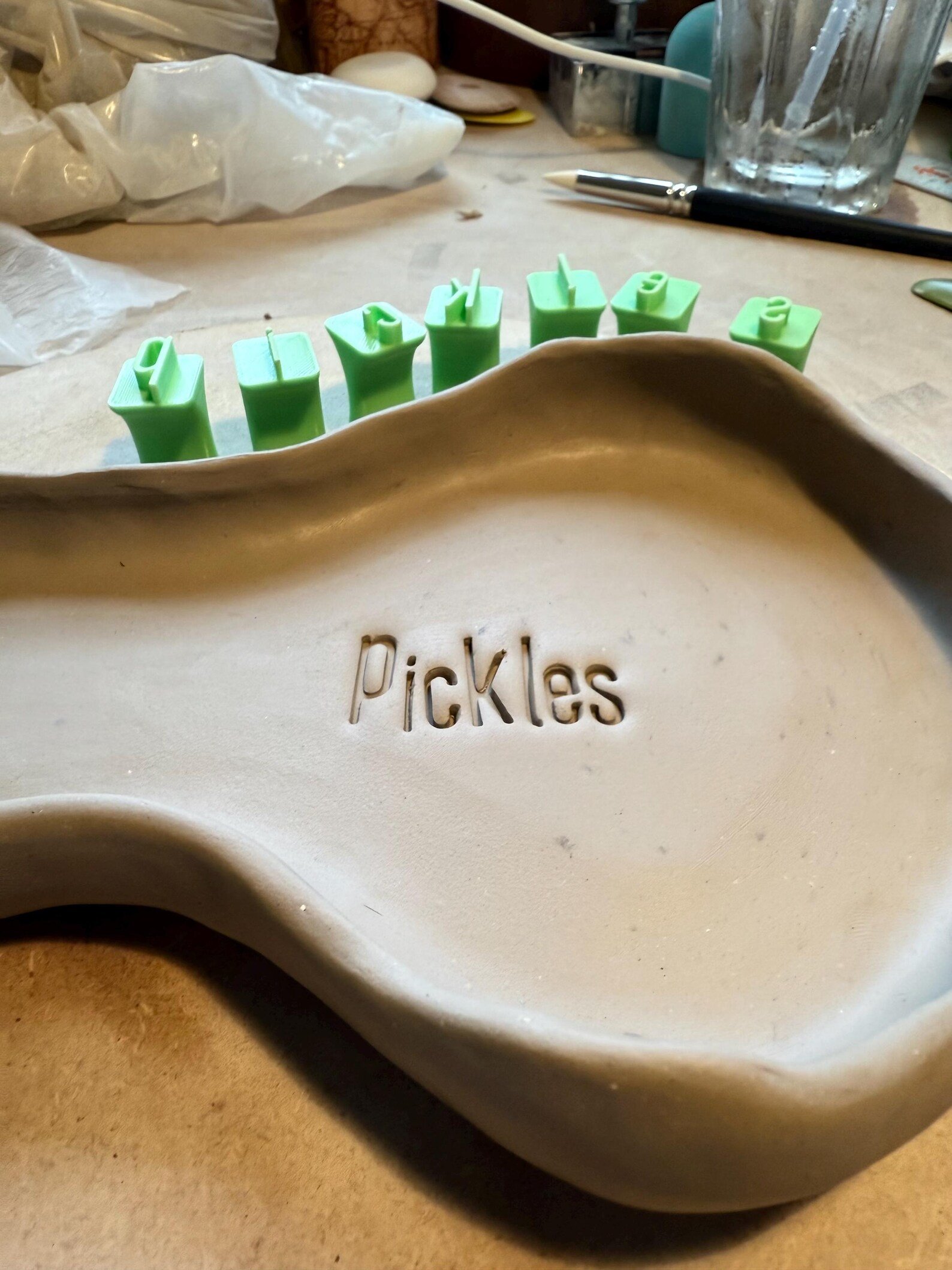 🔥LAST DAY 49% OFF-Uppercase and Lowercase Alphabet & Number Clay Stamp Sets