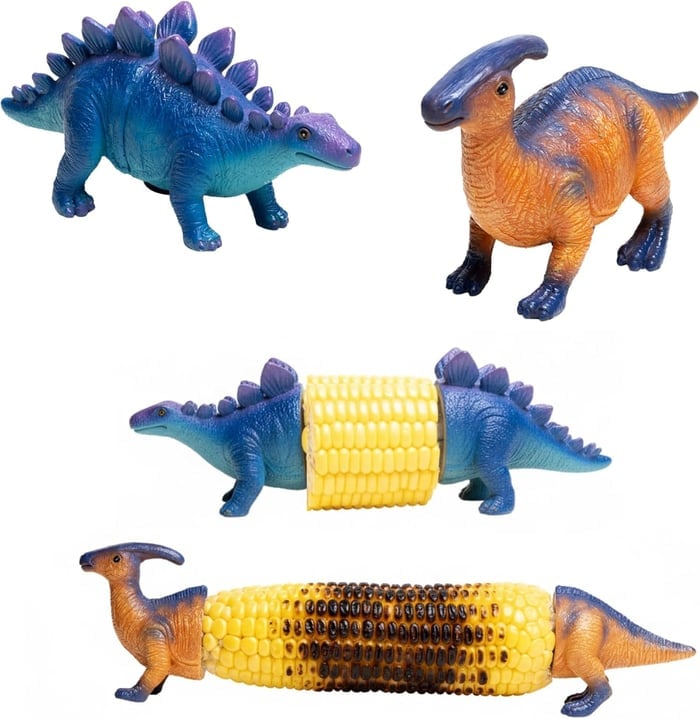 🦖Dinosaur Corn Holders for Corn On The Cob - Funny Corn Cob Holder for Kids and Adults with Stainless Steel Prongs-KOLAICH™