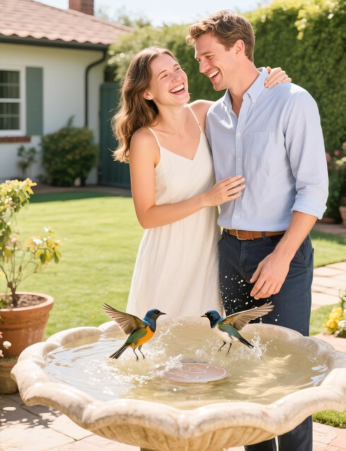 Bird Bath Copper Disk