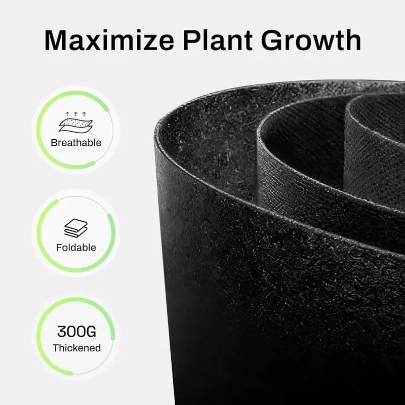🌱 5-Pack 5 Gallon Grow Bags – Heavy Duty Aeration Fabric Pots with Handles for Vegetables, Flowers & Fruits-KOLAICH™