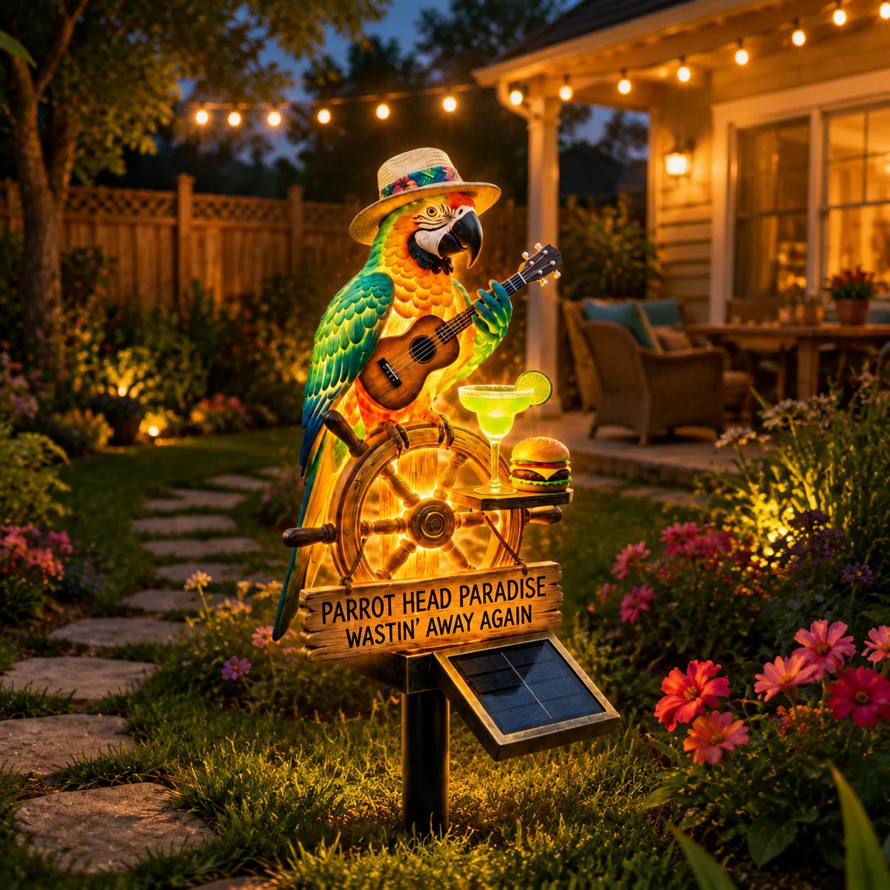 Last Day 49% OFF-🌴Solar-Powered ParrotGarden Light -Wastin'Away Again”-KOLAICH™