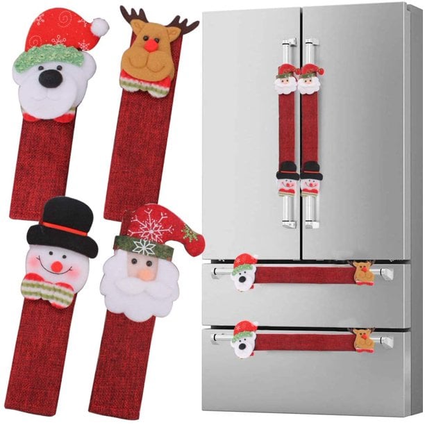 SNOWMAN KITCHEN HANDLE DOOR COVERS