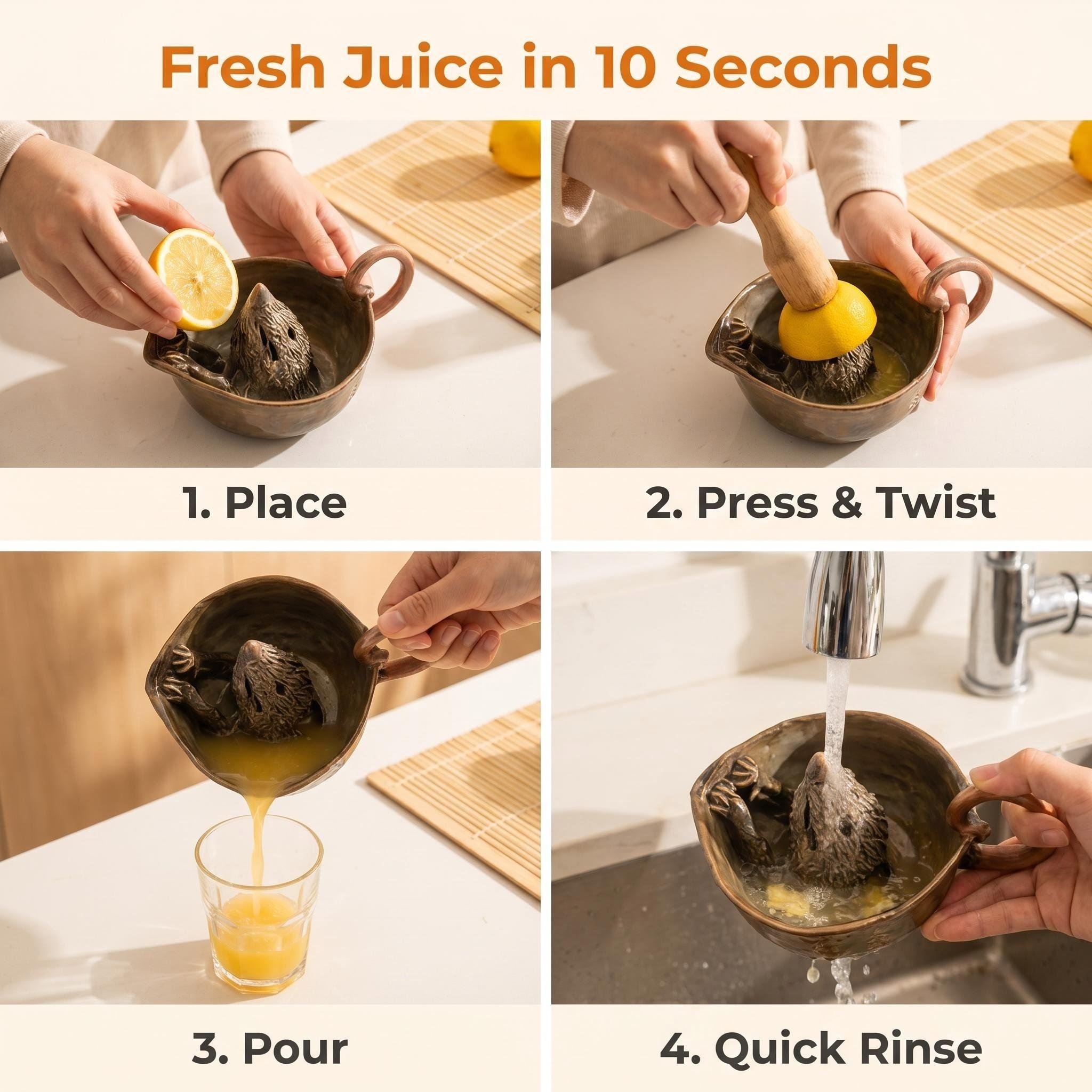 🔥Last Day 49% OFF -🌿Mouse-Shaped Grinding and Juicing Bowl