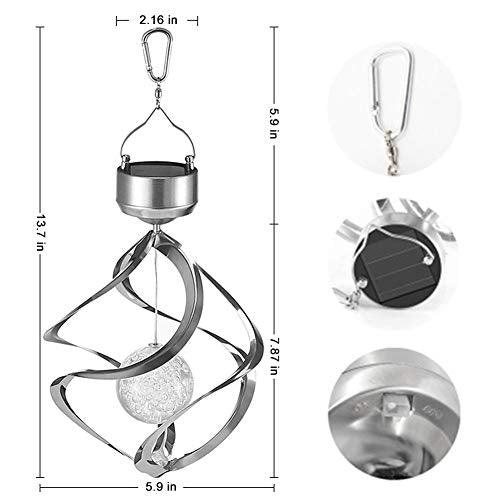 LED Color Changing Solar Revolving Wind Chimes Colorful Wind Chime to Your Place-KOLAICH™