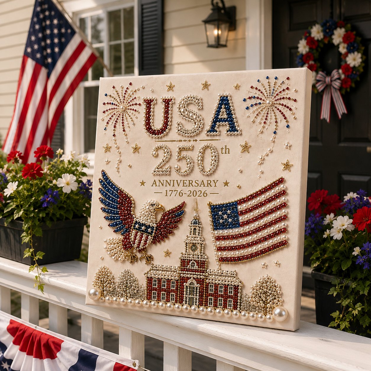 🇺🇸 USA 250th Anniversary DIY Pearl Painting Kit ✨❤️‍🔥BUY 2 GET FREE SHIPPING