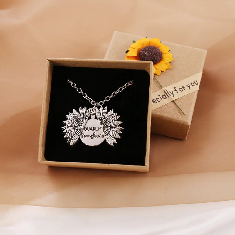 "You Are My Sunshine"Sunflower Necklace With Gift Box (Buy 2 Get Free Shipping）-KOLAICH™