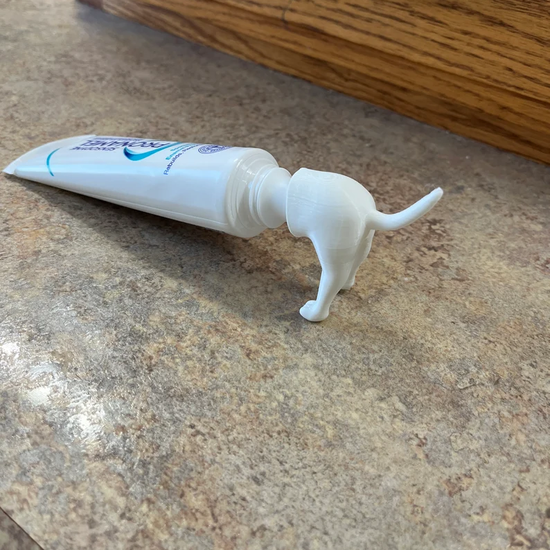 Pooping Dog Butt Toothpaste Topper