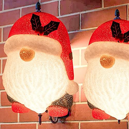2 Pack Christmas Santa Claus Porch Light Cover Decorations for Holiday Door Decor-KOLAICH™
