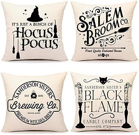 Halloween Decor Pillow Covers Set of 4 Halloween Decorations Cushion Case-KOLAICH™