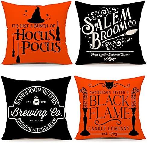 Halloween Decor Pillow Covers Set of 4 Halloween Decorations Cushion Case-KOLAICH™