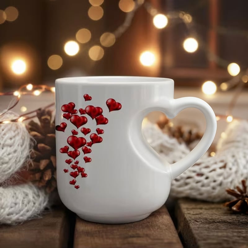 🔥Buy More Save More💖Heart-shaped Color-changing Ceramic Mug🎁